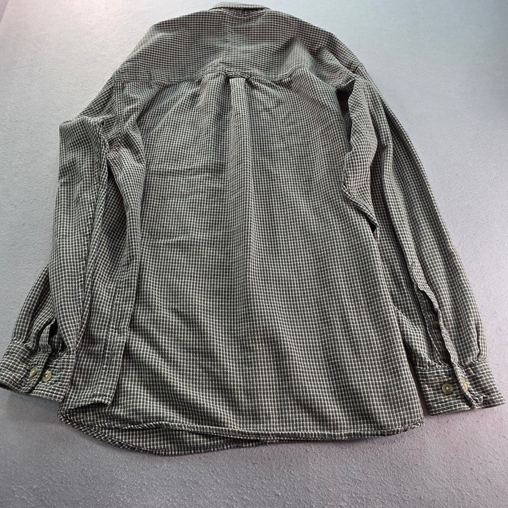 Columbia Sportswear Mens XL Green Micro Check Shirt Outdoorsy Gorpcore - Picture 4 of 8